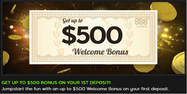 888 Casino & Sportsbook Welcome Bonus